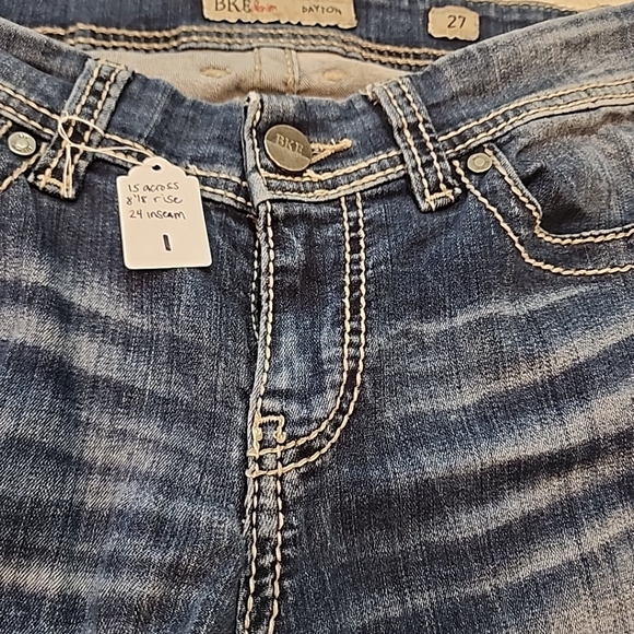 BKE Medium Wash PAYTON Universal Fit Mid-Rise Stretch Skinny Jeans Women's 27 - Picture 9 of 13